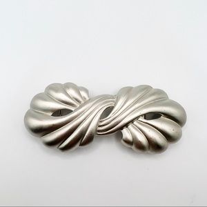 1985 Vintage Mimi Di N signed Silver Swirl Belt Buckle
